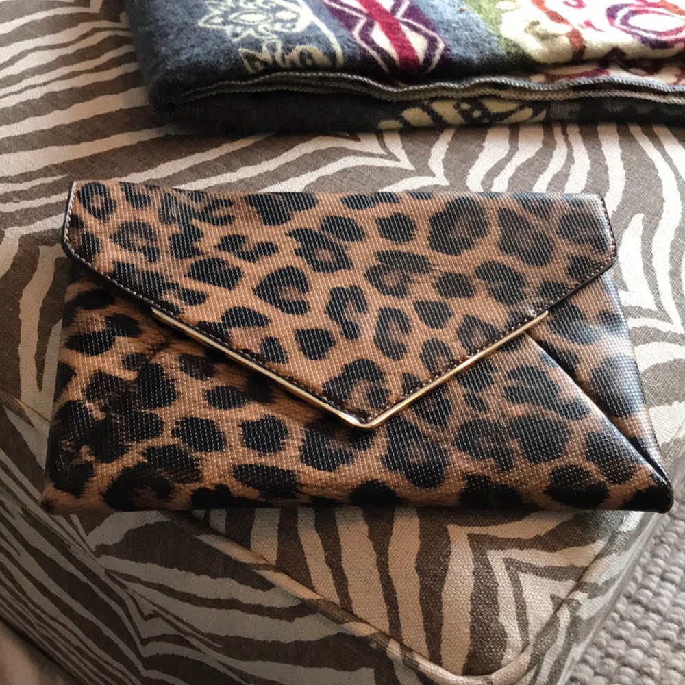 Animal Print Crossbody/Clutch Handbag